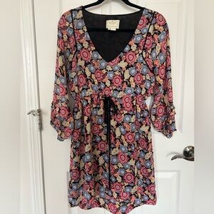 Kate Spade Mini Floral V-Neck Dress